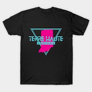 Terre Haute Indiana Retro Vintage Triangle IN T-Shirt